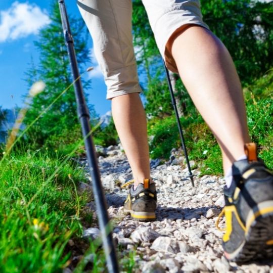 How to Walk With Trekking Poles