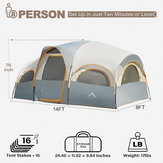 GoHimal 8 Person Tent for Camping Review