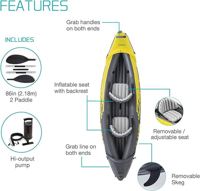 Intex Explorer K2 Inflatable Kayak Set Review