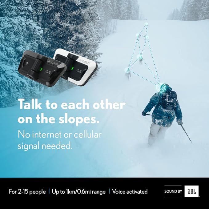 Cardo Packtalk Outdoor Helmet Communication System for Skiing Review